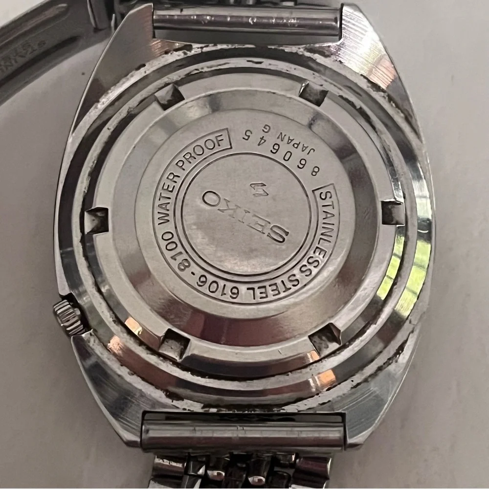 SEIKO 6106-8100 1ST SPORT DIVER Men's Watch Day Date